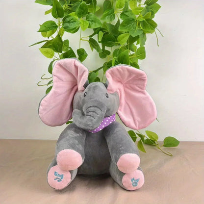 2024 Interactive Singing Elephant Plush Toy – Musical Hide-and-Seek Fun for Babies & Kids