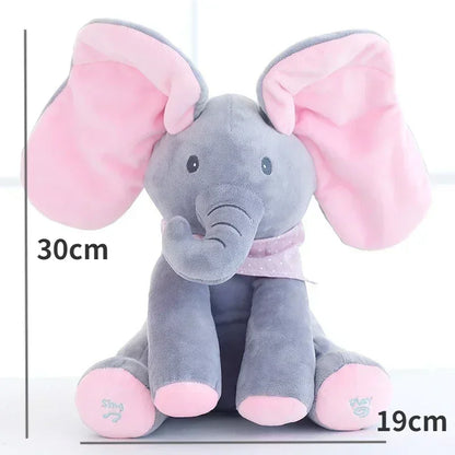 2024 Interactive Singing Elephant Plush Toy – Musical Hide-and-Seek Fun for Babies & Kids