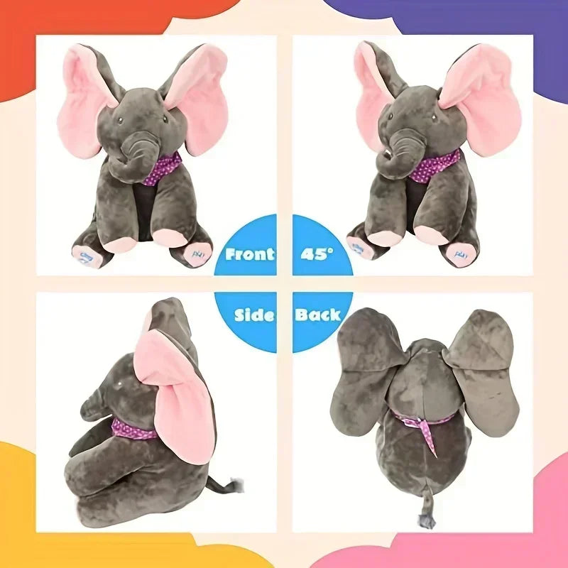 2024 Interactive Singing Elephant Plush Toy – Musical Hide-and-Seek Fun for Babies & Kids