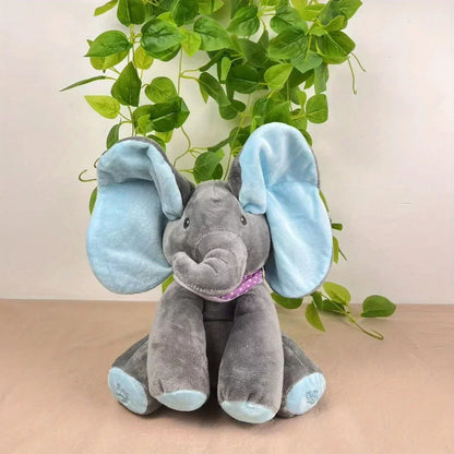 2024 Interactive Singing Elephant Plush Toy – Musical Hide-and-Seek Fun for Babies & Kids