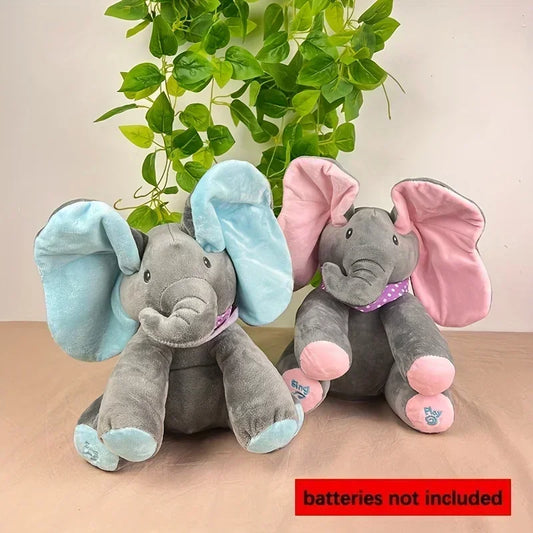 2024 Interactive Singing Elephant Plush Toy – Musical Hide-and-Seek Fun for Babies & Kids