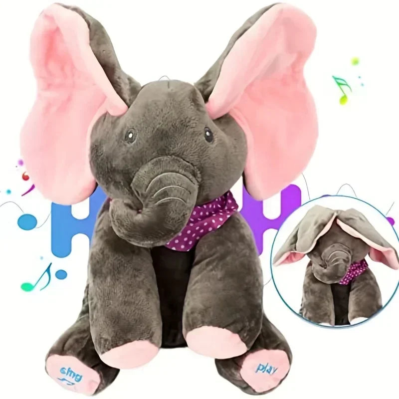 2024 Interactive Singing Elephant Plush Toy – Musical Hide-and-Seek Fun for Babies & Kids